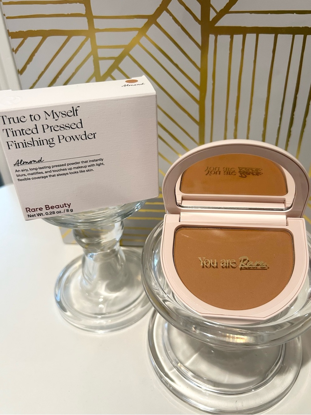 ✨ Rare Beauty True to Myself Tinted Pressed Finishing Powder | Almond | NIB